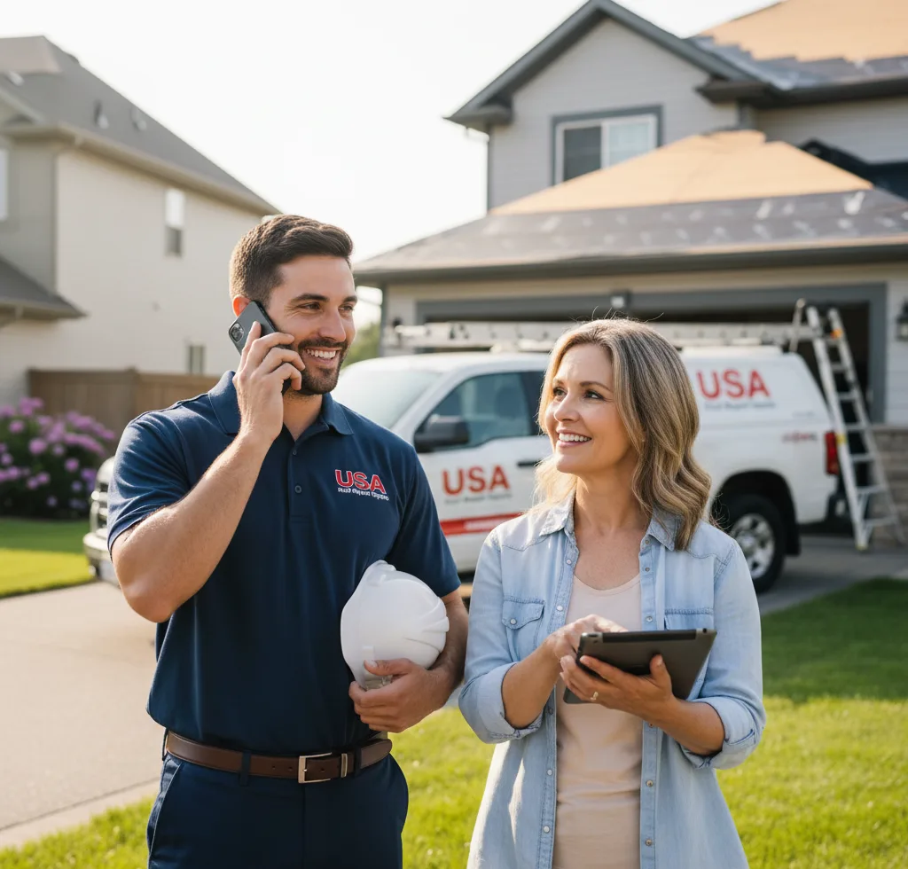 USA Roof Repair Experts customer support in Guttenberg